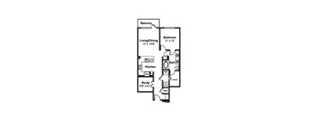 A12 web floor plan at Windsor Fitzhugh, Dallas, Texas