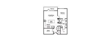 A19 web floor plan at Windsor Fitzhugh, 4926 Mission Avenue, Dallas