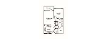 A2 web floor plan at Windsor Fitzhugh, 4926 Mission Avenue, Dallas