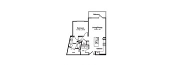 A28 web floor plan at Windsor Fitzhugh, 4926 Mission Avenue, Dallas