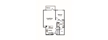 A3 web floor plan at Windsor Fitzhugh, 4926 Mission Avenue, Dallas