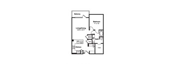 A5 web floor plan at Windsor Fitzhugh, Dallas, Texas