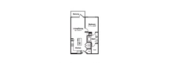 A8 web floor plan at Windsor Fitzhugh, 4926 Mission Avenue, Dallas