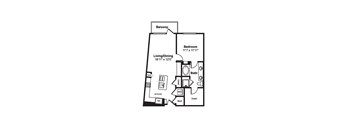 A9 web floor plan at Windsor Fitzhugh, Dallas, TX