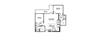 B8 web floor plan at Windsor Fitzhugh, 4926 Mission Avenue, Dallas