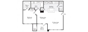 A1R Floor Plan at Windsor Herndon, Herndon
