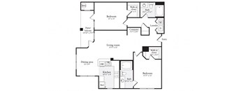 B1R Floor Plan at Windsor Herndon, Herndon, VA