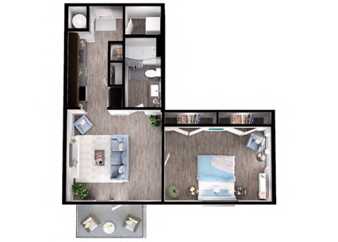 A4-1 Floor Plan at Windsor Interlock, Atlanta, GA
