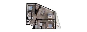 b5 floor plan at Windsor Interlock, GA, 30318