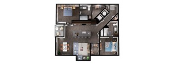 B6-2 floor plan at Windsor Interlock, 2 Interlock Ave NW, Atlanta