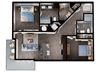 B7-2 floor plan B7-2 floor plan at Windsor Interlock, Atlanta, Georgia