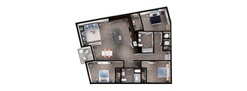 c2 floor plan at Windsor Interlock, Atlanta, Georgia