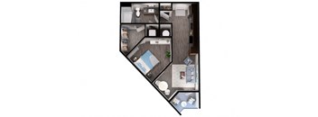 S2 Floor plan at Windsor Interlock, 2 Interlock Ave NW, Atlanta