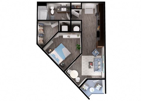 S2 Floor plan at Windsor Interlock, 2 Interlock Ave NW, Atlanta