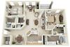 Floor plan Amsterdam Floor plan Amsterdam at Windsor Johns Creek, GA, 30022
