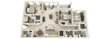 Floor plan Barcelona at Windsor Johns Creek, Johns Creek, Georgia