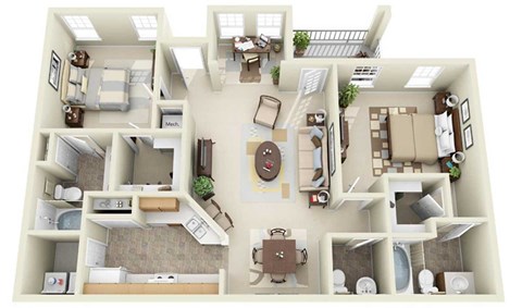 Montreal Floor Plan at Windsor Johns Creek, GA, 30022