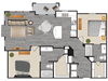2 Bedrooms A and 2 Bathrooms Floor Plans 2 Bedrooms A and 2 Bathrooms Floor Plans at Windsor Mustang Park, Carrollton, TX