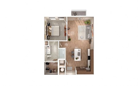 A3 floor plan at Windsor South Congress, Austin, Texas