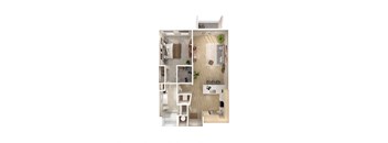 A4 floor plan at Windsor South Congress, TX, 78745