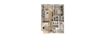 A7 floor plan at Windsor South Congress, Austin, TX