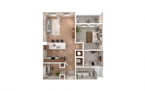 AD1 floor plan at Windsor South Congress, 8103 S. Congress Avenue, 78745
