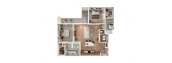 B3 floor plan at Windsor South Congress, 8103 S. Congress Avenue, Austin