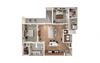 B3 floor plan B3 floor plan at Windsor South Congress, 8103 S. Congress Avenue, Austin
