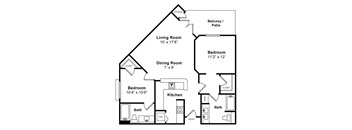 Brando Floorplan at Windsor at Hancock Park