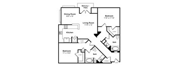 Monroe Floorplan at Windsor at Hancock Park