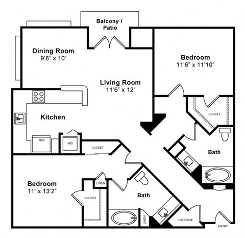 Monroe Floorplan at Windsor at Hancock Park