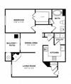 A2 Floorplan at Windsor at Main Place, Orange, CA