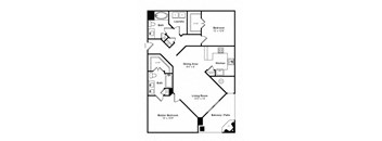 B2 Floorplan at Windsor at Main Place, Orange, CA