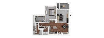 Pomponette floor plan at Windsor at Meadow Hills, Aurora, Colorado