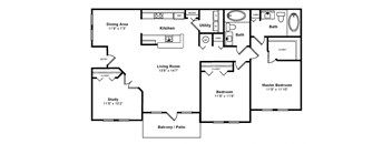 Floorplan at Windsor at Miramar, 3701 Southwest 160th Avenue, 33027