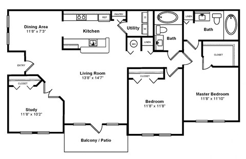 Floorplan at Windsor at Miramar, 3701 Southwest 160th Avenue, 33027