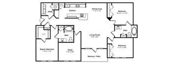 Floorplan at Windsor at Miramar, 3701 Southwest 160th Avenue, 33027
