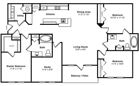 Floorplan at Windsor at Miramar, 3701 Southwest 160th Avenue, 33027