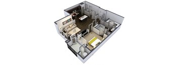 A4 Floor Plan at Windsor at Pinehurst, Lakewood, CO