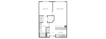A2 Floorplan at Windsor at West University, 2630 Bissonnet Street, Houston, 77005