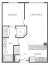 A2 Floorplan at Windsor at West University, 2630 Bissonnet Street, Houston, 77005