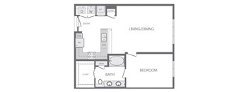 A4 Floorplan at Windsor at West University, 2630 Bissonnet Street, Houston, 77005