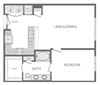 A4 Floorplan at Windsor at West University, 2630 Bissonnet Street, Houston, 77005