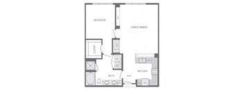 A7 Floorplan at Windsor at West University, 2630 Bissonnet Street, Houston, 77005