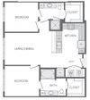 B1 Floorplan at Windsor at West University, 2630 Bissonnet Street, Houston, 77005