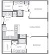 B2 Floorplan at Windsor at West University, 2630 Bissonnet Street, Houston, 77005