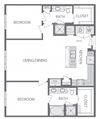 B4 Floorplan at Windsor at West University, 2630 Bissonnet Street, Houston, 77005