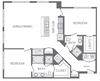 B6 Floorplan at Windsor at West University, 2630 Bissonnet Street, Houston, 77005