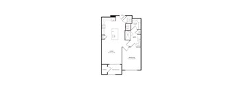 A2A floor plan at Windsor Burnet, Austin, TX