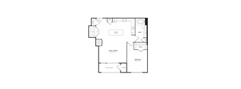 A6 floor plan at Windsor Burnet in Austin Texas